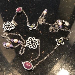 Cynthia Garrett Cross Motif 50” Necklace